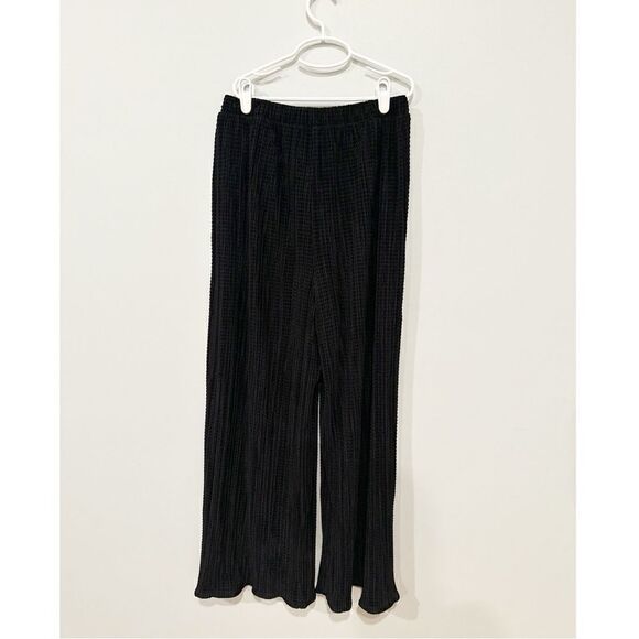Show me your mumu scrunch wide leg crop pants black - Picture 7 of 7